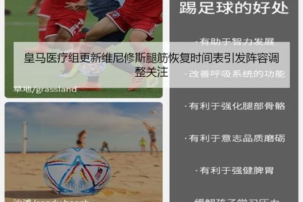 皇马医疗组更新维尼修斯腿筋恢复时间表引发阵容调整关注